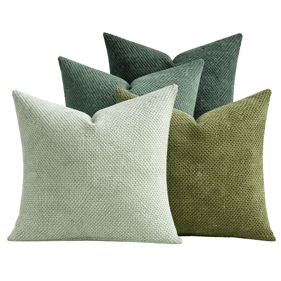 Grüne Zierkissen
